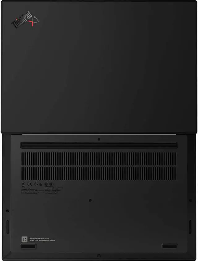 Alt view image 6 of 7 - Lenovo ThinkPad X1 Extreme Gen 3 15.6" FHD (Intel 6-Core i7-10750H, 64GB RAM, 2TB PCIe SSD, GTX 1650 Ti) Mobile Workstation Laptop, 2 x Thunderbolt 3, Backlit, Fingerprint, Windows 10 Pro