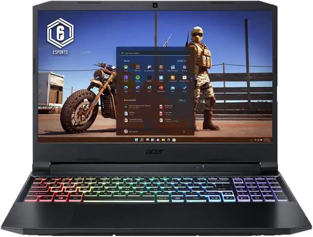Alt view image 2 of 7 - 2022 Newest Acer Nitro 5 15.6" FHD 144Hz Gaming Laptop (Intel i9-11900H, 64GB RAM, 2TB PCle SSD, GeForce RTX 3060 6GB), RGB Backlit, Webcam, Killer Wi-Fi 6, DTS:X Audio, Ray Tracing, Windows 11 Home