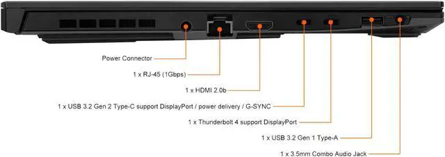 Alt view image 6 of 7 - 2022 ASUS TUF Dash F15 15.6" 144Hz (Intel 10-Core i7-12650H, 32GB DDR5 RAM, 1TB PlCe SSD, Geforce RTX 3070 8GB), Thin Bezel IPS Gaming Laptop, Thunderbolt 4, RGB Backlit, WiFi 6, Windows 11 Home