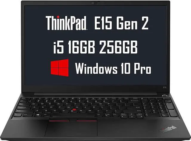 Main image of Lenovo ThinkPad E15 15.6" FHD (Intel Quad-Core i5-1135G7 (Beats i7-10510U), 16GB RAM, 256GB PCIe SSD, Full HD IPS) Business Laptop, Thunderbolt 4, Windows 10 Pro