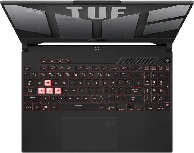 Alt view image 2 of 7 - ASUS TUF Gaming A15 (2022) Gaming Laptop, 15.6" 144Hz FHD IPS-Type Display, AMD Ryzen 7 6800H, GeForce RTX 3050 Ti, 64GB DDR5, 2TB PCIe SSD, Wi-Fi 6, Windows 11 Home (FA507RE-A15.R73050T)