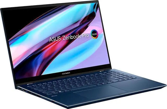 Alt view image 3 of 7 - ASUS Zenbook Pro 15 Flip OLED 15.6" 2.8K 2-in-1 Touchscreen (12th Intel 12-Core i7-12700H, DDR5 16GB RAM, 1TB SSD) Business & Home Convertible Laptop, Backlit, WiFi 6, Win 11 Home, Q529ZA