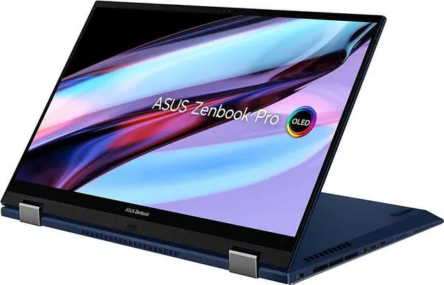 Alt view image 5 of 7 - ASUS Zenbook Pro 15 Flip OLED 15.6" 2.8K 2-in-1 Touchscreen (12th Intel 12-Core i7-12700H, DDR5 16GB RAM, 1TB SSD) Business & Home Convertible Laptop, Backlit, WiFi 6, Win 11 Home, Q529ZA