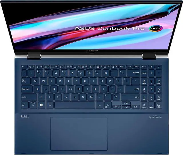 Alt view image 7 of 7 - ASUS Zenbook Pro 15 Flip OLED 15.6" 2.8K 2-in-1 Touchscreen (12th Intel 12-Core i7-12700H, DDR5 16GB RAM, 1TB SSD) Business & Home Convertible Laptop, Backlit, WiFi 6, Win 11 Home, Q529ZA