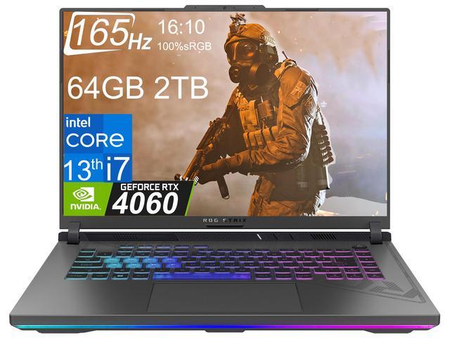 ASUS ROG Strix G16 16" FHD+ 165Hz (Intel 13th Gen Core i7-13650HX, 64GB DDR5 RAM, 2TB PCIe SSD, GeForce RTX 4060 8GB) RGB Backlit Gaming Laptop,