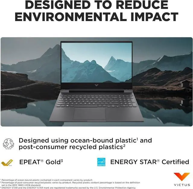 Alt view image 6 of 7 - HP Victus 15 Gaming Laptop (15.6" FHD 144Hz IPS, AMD Ryzen 5 7535HS, 32GB DDR5 RAM, 1TB PCle SSD, Radeon RX 6550M, (6-Core Beat i7-11800H)) Backlit KB, Wi-Fi 6, Ethernet, Webcam, Win 11 Home, 2024