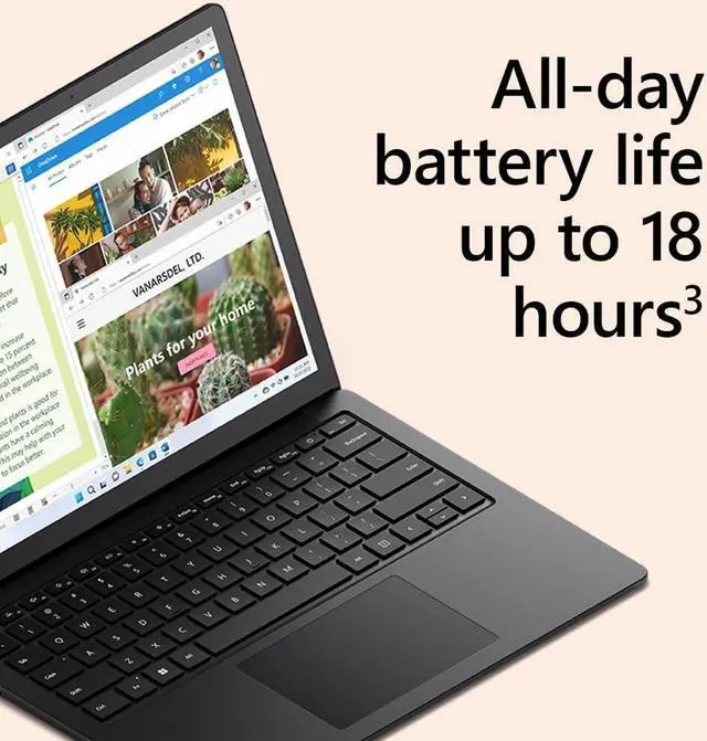 Alt view image 5 of 7 - Microsoft Surface Laptop 5 Laptop (13.5" 2K Touchscreen, Intel 10-Core i7-1265U, 16GB LPDDR5X, 1TB SSD), IST Active Pen, 18-Hr Battery Life, Backlit, Wi-Fi 6, Webcam, Win 11 Pro w/AI Copilot, Black