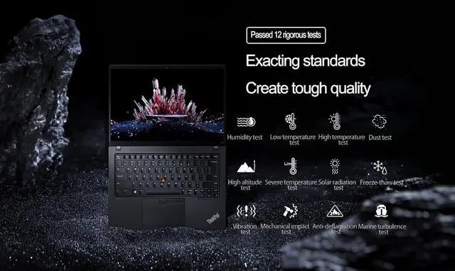 Alt view image 7 of 7 - Lenovo ThinkPad T14 Business Laptop (14" FHD+ Touchscreen, AMD Ryzen 5 PRO 6650U, 16GB RAM, 1TB SSD, 6-Core (Beat i7-1250U)), Backlit, Fingerprint, 1080p Webcam, Wi-Fi 6E, Win 11 Pro w / AI Copilot