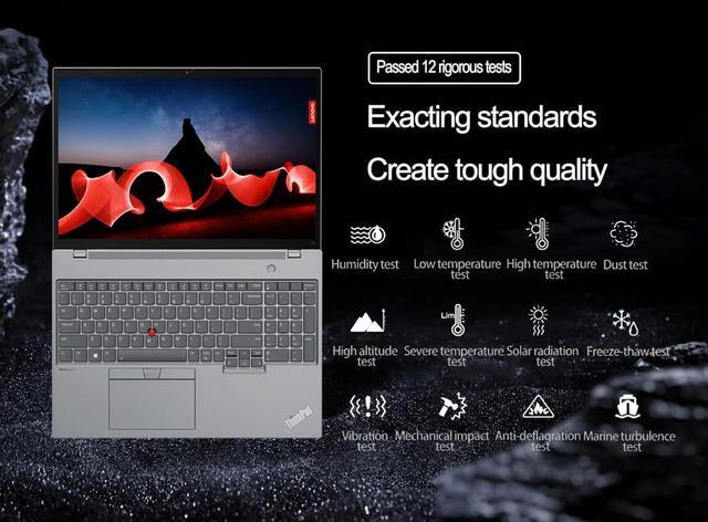 Alt view image 3 of 7 - Lenovo ThinkPad T16 Gen 2 Business Laptop (16" FHD+ Touchscreen, Intel Core i7-1355U, 32GB DDR5 RAM, 1TB SSD), Ethernet, Backlit, Fingerprint, FHD Webcam, 3-Year Warranty, Win 11 Pro w/AI Copilot,Grey