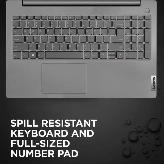 Alt view image 7 of 7 - Lenovo V15 Gen 4 Business Laptop (15.6" FHD, AMD Ryzen 7 7730U (Beat Ryzen 5 5500U), 40GB RAM, 1TB SSD), Numeric Keypad, Webcam w/Shutter, RJ-45, Win 11 Pro w/AI Copilot, Grey
