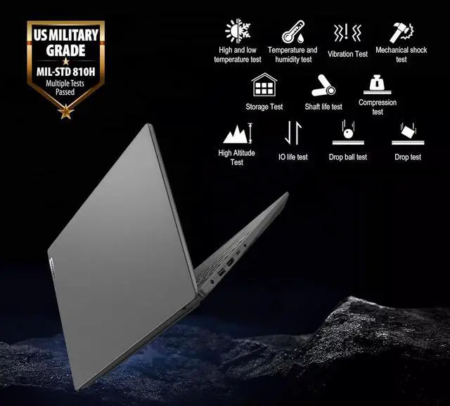 Alt view image 4 of 7 - Lenovo V15 Gen 4 Business Laptop (15.6" FHD, AMD Ryzen 7 7730U (Beat Ryzen 5 5500U), 16GB RAM, 512GB SSD), Numeric Keypad, Webcam w/Shutter, RJ-45, Win 11 Pro w/AI Copilot, Grey