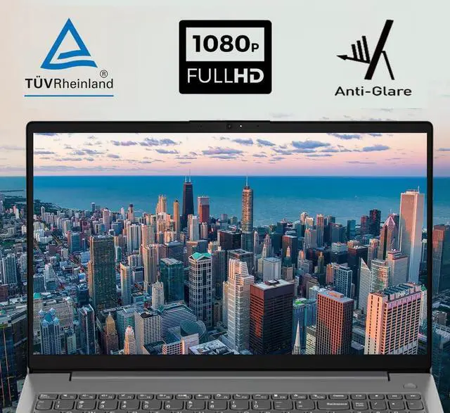 Alt view image 2 of 7 - Lenovo V15 Gen 4 Business Laptop (15.6" FHD, AMD Ryzen 7 7730U (Beat Ryzen 5 5500U), 40GB RAM, 2TB SSD), Numeric Keypad, Webcam w/Shutter, RJ-45, Win 11 Pro w/AI Copilot, Grey