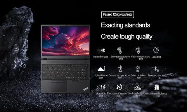 Alt view image 7 of 7 - Lenovo ThinkPad P16v Gen 2 Mobile Workstation Laptop 16" 4K UHD 16:10 (100% DCI-P3, NVIDIA RTX 1000 Ada 6GB, Intel Ultra 7 155H, 32GB DDR5 RAM, 1TB SSD), 2 x Thunderbolt 4, 5MP IR Webcam, Win 11 Pro