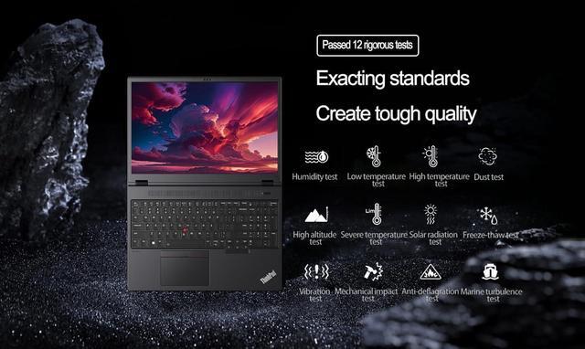 Alt view image 7 of 7 - Lenovo ThinkPad P16v Gen 2 Mobile Workstation Laptop 16" 4K UHD 16:10 (100% DCI-P3, NVIDIA RTX 1000 Ada 6GB, Intel Ultra 7 155H, 64GB DDR5 RAM, 2TB SSD), 2 x Thunderbolt 4, 5MP IR Webcam, Win 11 Pro