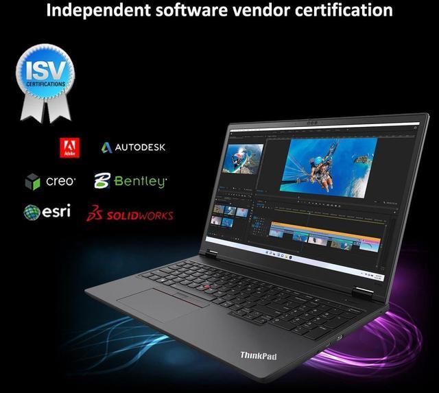 Alt view image 6 of 7 - Lenovo ThinkPad P16v Gen 2 Mobile Workstation Laptop 16" 4K UHD 16:10 (100% DCI-P3, NVIDIA RTX 1000 Ada 6GB, Intel Ultra 7 155H, 64GB DDR5 RAM, 2TB SSD), 2 x Thunderbolt 4, 5MP IR Webcam, Win 11 Pro