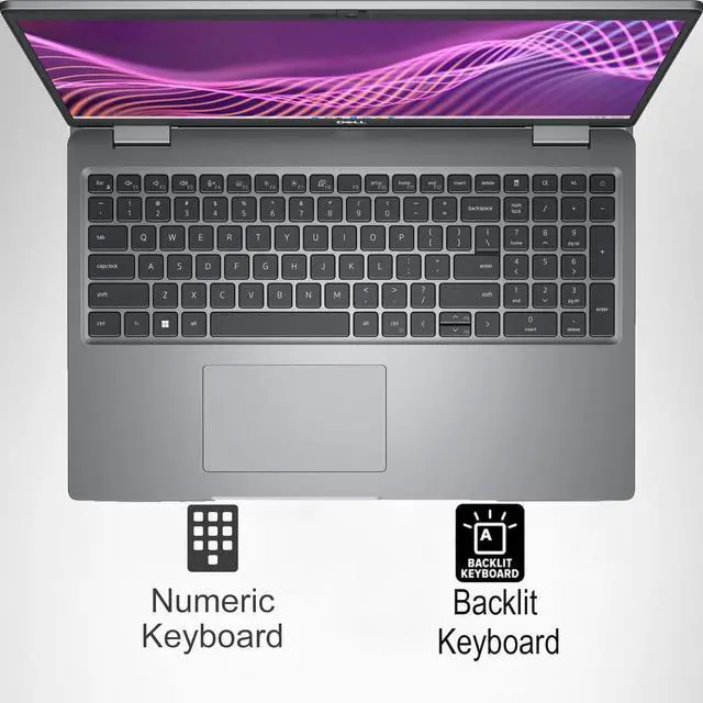 Alt view image 4 of 7 - Dell Latitude 5540 5000 Business Laptop (15.6" FHD, Intel 10-Core i5-1345U vPro, 32GB RAM, 1TB SSD) Backlit, 1080p FHD IR Webcam, 2 x Thunderbolt 4, Wi-Fi 6E, Ethernet, Win 11 Pro w/AI Copilot, Gray