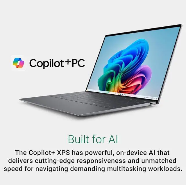 Alt view image 5 of 7 - 2025 Dell XPS 13 9345 Laptop, Copilot+ AI PC (13.4" FHD+ 120Hz, Qualcomm 12-Core Snapdragon X Elite, 32GB 8848MT/s RAM, 1TB SSD), Thin & Light, 27 Hours Battery Life, IR Webcam, Wi-Fi 7, Win 11 Pro