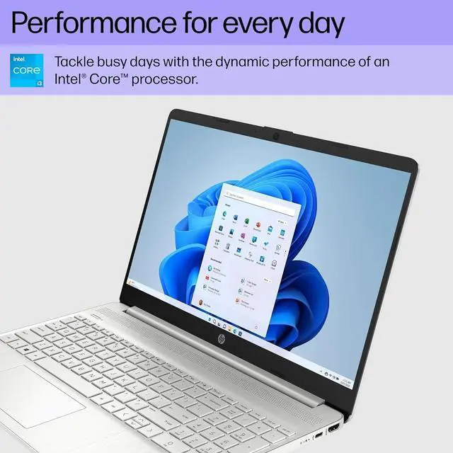 Alt view image 3 of 7 - HP 15 Laptop for Business and Students (15.6" FHD, Intel 6-Core i3-1215U, 32GB RAM, 1TB SSD), Narrow-Bezel, Fingerprint Reader, 10-Hr Long Battery Life, Webcam, Numpad, HDMI, Win 11 Pro in S Mode