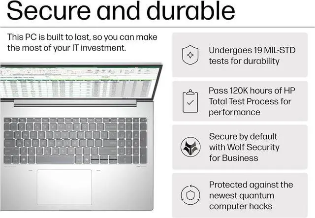 Alt view image 4 of 7 - HP ProBook 460 G11 Business Laptop (16" FHD+, Intel Ultra 7 155U, 32GB DDR5 RAM, 1TB SSD) HP Wolf Security, Backlit Numeric KB, 1080P IR Webcam, Fingerprint, Ethernet, Win 11 Pro w/AI Copilot