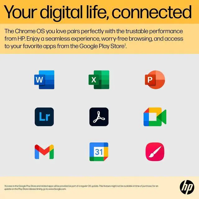 Alt view image 7 of 7 - HP Chromebook 15 15.6" HD (Intel Pentium N6000, 8GB RAM, 128GB Storage (64GB eMMc + 64GB SD Card), UHD Graphics, Numeric KB) Home & Student Laptop, Anti-Glare, Webcam, Wi-Fi, Chrome OS, Silver