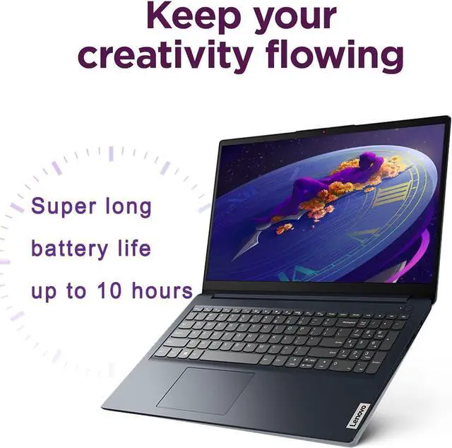 Alt view image 5 of 7 - Lenovo IdeaPad 1 (15.6" FHD Anti-Glare, Intel Core i5-1235U (> i7-1165G7), 16GB RAM, 512GB SSD), Laptop for Home, Student, Business, Webcam w/ Shutter, 10-Hour Long Battery Life, Win 11 Home in S Mode