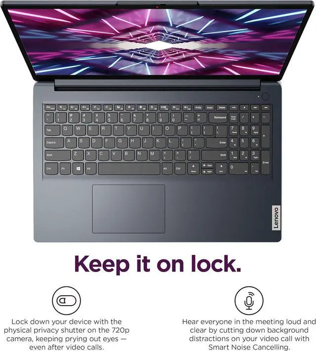 Alt view image 6 of 7 - Lenovo IdeaPad 1 (15.6" FHD Anti-Glare, Intel Core i5-1235U (> i7-1165G7), 16GB RAM, 512GB SSD), Laptop for Home, Student, Business, Webcam w/ Shutter, 10-Hour Long Battery Life, Win 11 Home in S Mode
