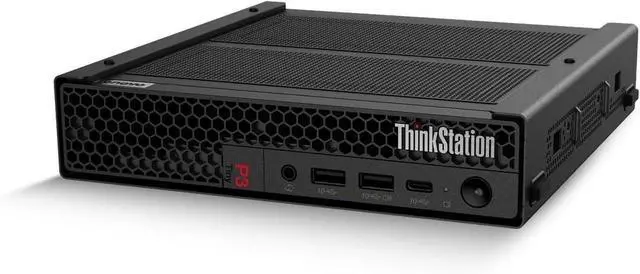 Alt view image 7 of 7 - Lenovo ThinkStation P3 Tiny Workstation Desktop (Intel 14-Core i5-14500 vPro (> i7-13700), 16GB DDR5 RAM, 512GB SSD), Mini Business PC, Keyboard, Mouse, Ethernet, Wi-Fi, HDMI, Display Port, Win 11 Pro