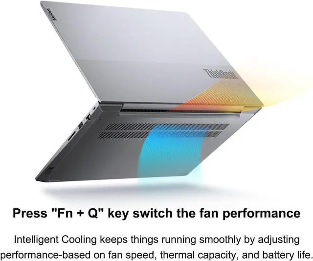 Alt view image 3 of 7 - Lenovo ThinkBook 14 Business Laptop (14" FHD Anti-Glare, Intel 10-Core i5-1235U, 16GB RAM, 512GB PCIe SSD), Fingerprint Reader, Ethernet(RJ-45), Webcam, Windows 11 Pro w / AI Copilot, Grey