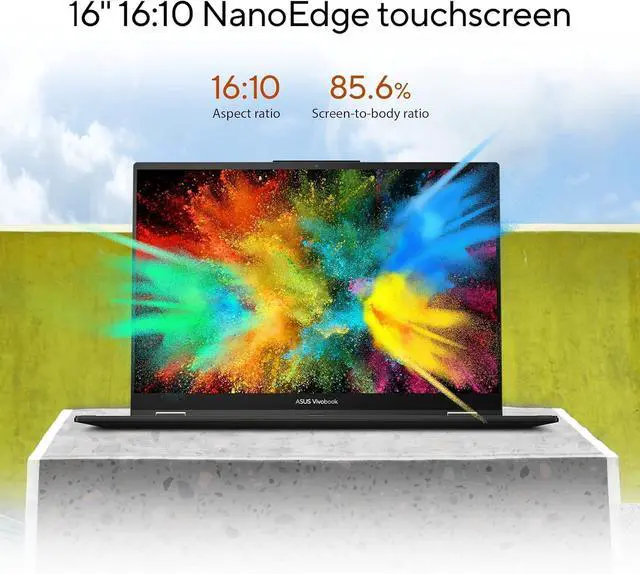 Alt view image 3 of 7 - ASUS Vivobook S 16 Flip 2-in-1 Laptop (16" FHD+ Touchscreen, Intel 14-Core i9-13900H, 40GB RAM, 2TB SSD) for Creator, Photographer, Designer, Backlit Keyboard, 1080p IR Webcam, Win 11 Pro w/Copilot