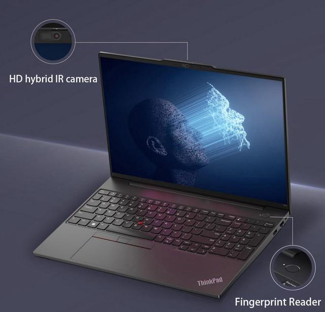 Alt view image 4 of 7 - Lenovo ThinkPad E16 Business Laptop (16" FHD+ Touchscreen, Intel 13th Gen 10-Core i5-1335U, 40GB RAM, 2TB SSD), Backlit Keyboard, Fingerprint, FHD Webcam, Ethernet, Wi-Fi 6, Win 11 Pro, Black