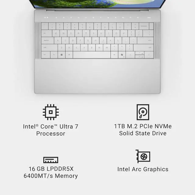 Alt view image 2 of 7 - Dell XPS 14 9440 Laptop (14.5" FHD+, Intel 16-Core Ultra 7 155H (> i9-10885H), 16GB RAM, 1TB SSD) AI PC for Creator, Business, Engineers, Backlit KB, FP, RGB IR Webcam, IST HUB, Win 11 Pro,2025