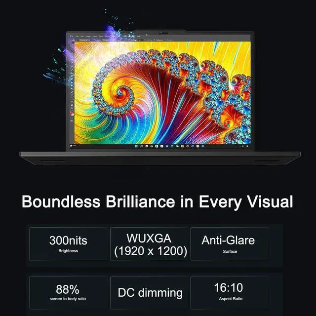 Alt view image 2 of 7 - Lenovo ThinkPad P16s Gen 3 Mobile Workstation Laptop (16" FHD+, Intel 16-Core Ultra 7 155H, 32GB DDR5, 1TB SSD, NVIDIA RTX 500 Ada), AI PC for Designer, Engineer, 3-Year WRT, 5MP IR Webcam, Win 11 Pro