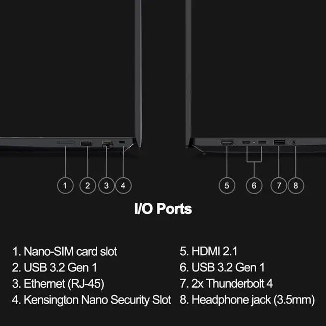 Alt view image 6 of 7 - Lenovo ThinkPad P16s Gen 3 Mobile Workstation Laptop (16" FHD+, Intel 16-Core Ultra 7 155H, 32GB DDR5, 1TB SSD, NVIDIA RTX 500 Ada), AI PC for Designer, Engineer, 3-Year WRT, 5MP IR Webcam, Win 11 Pro