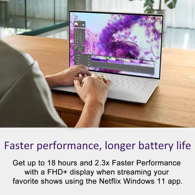 Alt view image 6 of 7 - Dell XPS 13 9340 Business Laptop (13.4" FHD+ 120Hz, Intel Core Ultra 7 155H, 32GB DDR5 7467 MT/s, 1TB SSD), Ultra Thin & Lightweight, 18-Hr Long Battery, 1080p Webcam, Wi-Fi 7, Win 11 Pro, 2025 AI PC