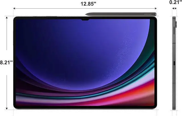 Alt view image 4 of 7 - Samsung Galaxy Tab S9 Ultra AI Android Tablet (14.6" QHD Touchscreen 120Hz, 12GB RAM, 512GB Storage, 16-Hr Long Battery Life, S Pen, 2 Front + 2 Rear Cameras, Lightweight Durable Design), SM-X910