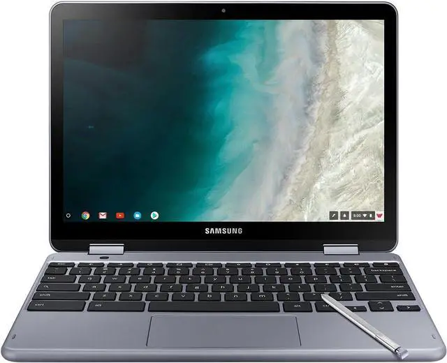 Alt view image 3 of 7 - SAMSUNG Chromebook Plus V2 360 2-in-1 Laptop w/Dual Webcam (12.2" FHD+ Touchscreen,Intel Celeron 3965Y, 4GB RAM, 128GB (64GB eMMC+64GB SD Card), Stylus Pen) Home & Education, IST SDCard, Chrome OS