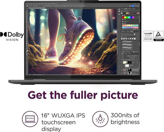Alt view image 3 of 7 - Lenovo Yoga 7i 2-in-1 Business Laptop (16" FHD+ Touchscreen, Intel Ultra 7 155U (Beat i7-1355U), 16GB DDR5 RAM, 1TB SSD) Backlit, Fingerprint, FHD IR Webcam, Thunderbolt 4, Win 11 Home, 2025