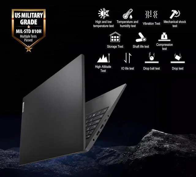 Alt view image 7 of 7 - Lenovo V15 Gen 4 (15.6" FHD Anti-Glare, 13th Intel Core i5-13420H (Beat i7-1255U), 40GB RAM, 1TB SSD) for Business, Home, Military Grade, Ethernet, IST Hub, Win 11 Pro w/AI Copilot, Black