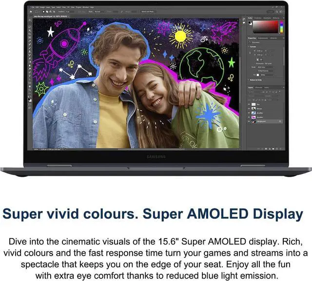 Alt view image 3 of 7 - Samsung Galaxy Book4 360 2 in 1 AI PC Laptop (15.6" FHD AMOLED Touchscreen, Intel 10-Core 5 120U (> i7-1355U), 16GB DDR5, 1TB SSD, Pen) for Creator, Designer, FP, IST Hub, Win 11 Pro, 2025, NP750QGK