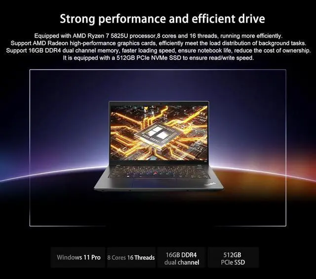 Lenovo Thinkpad L14 Gen 3 14 Ryzen 5 Pro 2.3 Ghz - SSD 256 Go - 16 Go Azerty - Français reconditionné