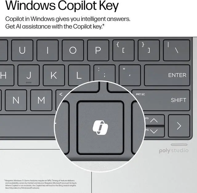 Alt view image 5 of 7 - HP Envy x360 2-in-1 Laptop (14" FHD+ Touchscreen, AMD Ryzen 5 8640HS (>i7-1255u), 16GB RAM, 1TB SSD), Creator, Photographer, Designer, 2025 AI PC, Backlit KB, Webcam w/ Shutter, Copilot, Win 11 Home