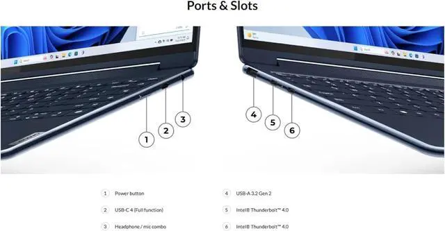 Alt view image 7 of 7 - Lenovo Yoga 9i 2-in-1 Business Laptop (14" QHD 120Hz Touchscreen, Intel 16-core Ultra 7 155H, 16GB RAM, 1TB SSD, Arc Graphics, Stylus) Backlit, FP Reader, IR Webcam, B&W Audio, Win 11 Home, 2025
