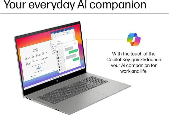 Alt view image 5 of 7 - HP Envy 17 AI PC Laptop (17.3" 4K UHD (3840 x 2160), NVIDIA RTX 3050, Intel Core Ultra 7 155U (> i9-12900H), 64GB DDR5, 2TB SSD) for Business, Creator, Designer, IR Webcam, Wi-Fi 7, Win 11 Pro, 2025