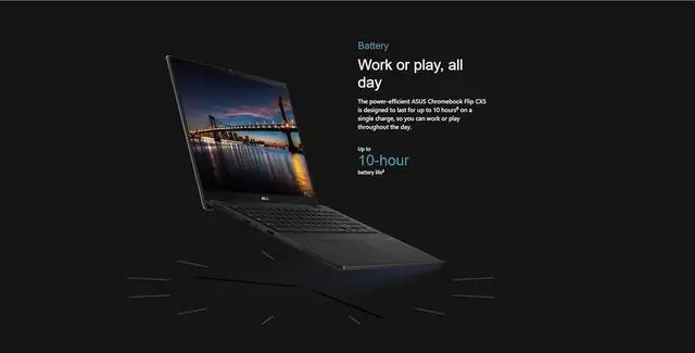 Alt view image 7 of 7 - ASUS Chromebook Plus Flip CX5, 16" FHD+ 2 in 1 Touchscreen Laptop, Intel 6-Core i3-1215U (> i5-1135G7), 8GB RAM, 256GB SSD, Google AI for Student, Home, Business, Number Pad, Privacy Webcam, Chrome OS