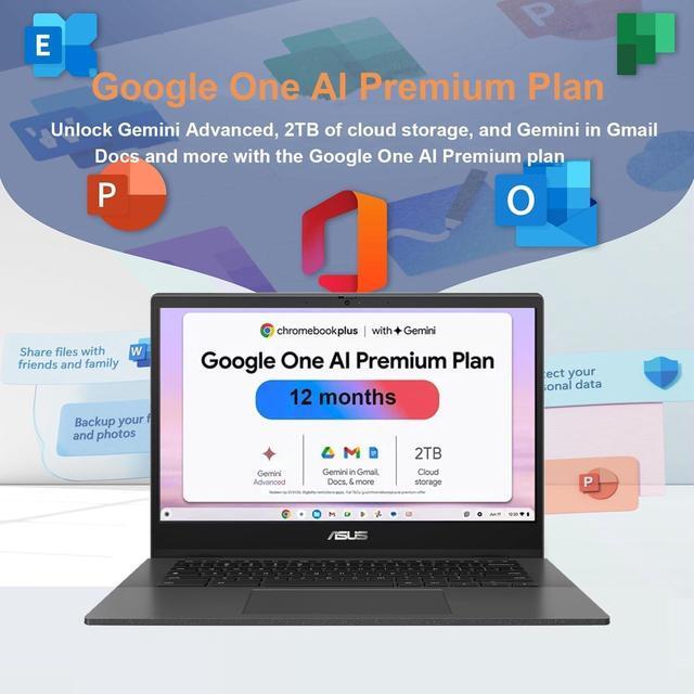 Alt view image 2 of 7 - ASUS Chromebook CM14 Laptop (14" FHD LED Anti-glare, MediaTek Kompanio 520, 4GB RAM, 64GB eMMC), Ruggedized, Home & Student, Light Weight, 15-Hr Long Battery Life, Webcam, Wi-Fi 6, Type-C, Chrome OS