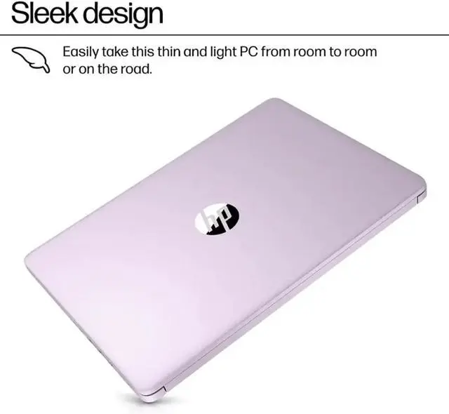 Alt view image 5 of 7 - HP 14 Ultra-Light Laptop for Student & Home (14" LED Display, 1-Year Office 365, Intel 4-Core N150 (>N4120), 4GB RAM, 128GB Storage), Long Battery Life, Fast Charge, Webcam, Win 11 S, 2025, Lavender