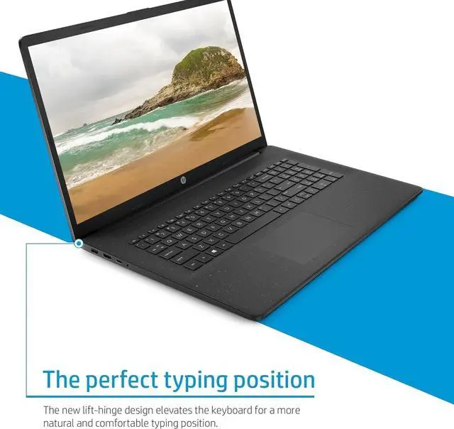 Alt view image 4 of 7 - HP 17 Laptop (17.3" FHD Anti-Glare, Intel 10-Core 7 150U (> i7-1355U), 16GB RAM, 1TB SSD) for Business, Home, Students, Narrow Bezel, Webcam, Wi-Fi 6, Fast Charge, Win 11 Pro w/ Copilot, Black