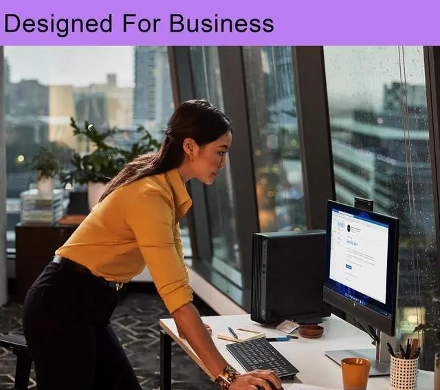 Alt view image 5 of 7 - HP Elite SFF 805 G9 Business Desktop PC (16GB DDR5 RAM, 512GB SSD, AMD Ryzen 5 8500G (> Intel i7-1255U)), Small Form Factor for IT, Engineer, Designer, Wi-Fi, Ethernet, HDMI, Display Port, Win 11 Pro