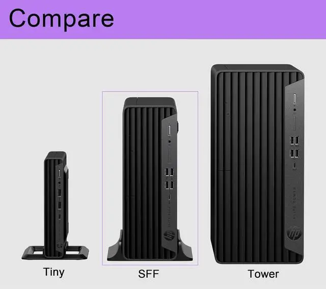 Alt view image 6 of 7 - HP Elite SFF 805 G9 Business Desktop PC (32GB DDR5 RAM, 1TB SSD, AMD Ryzen 5 8500G (> Intel i7-1255U)), Small Form Factor for IT, Engineer, Designer, Wi-Fi, Ethernet, HDMI, Display Port, Win 11 Pro