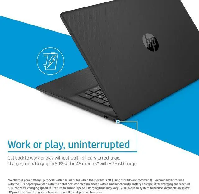 Alt view image 7 of 7 - HP 17 Laptop (17.3" HD+, Intel 10-Core i5-1334U (> i7-1255U), 32GB RAM, 1TB SSD) for Business, Home, Student, Narrow Bezel, Webcam, Long Battery Life, Wi-Fi 6, Fast Charge, Win 11 Pro w/ Copilot